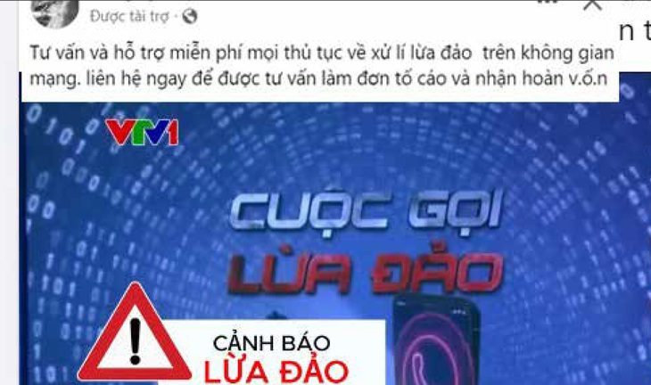 Một quảng cáo dịch vụ trên mạng với hình ảnh cắt ghép - Ảnh: K.HƯNG